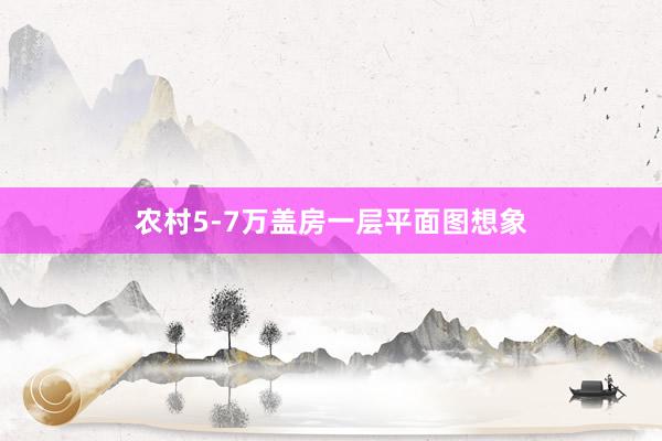 农村5-7万盖房一层平面图想象